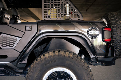 2018 2025 Jeep Wrangler JL JLU Slim Fender Flares DV8 Offroad-10