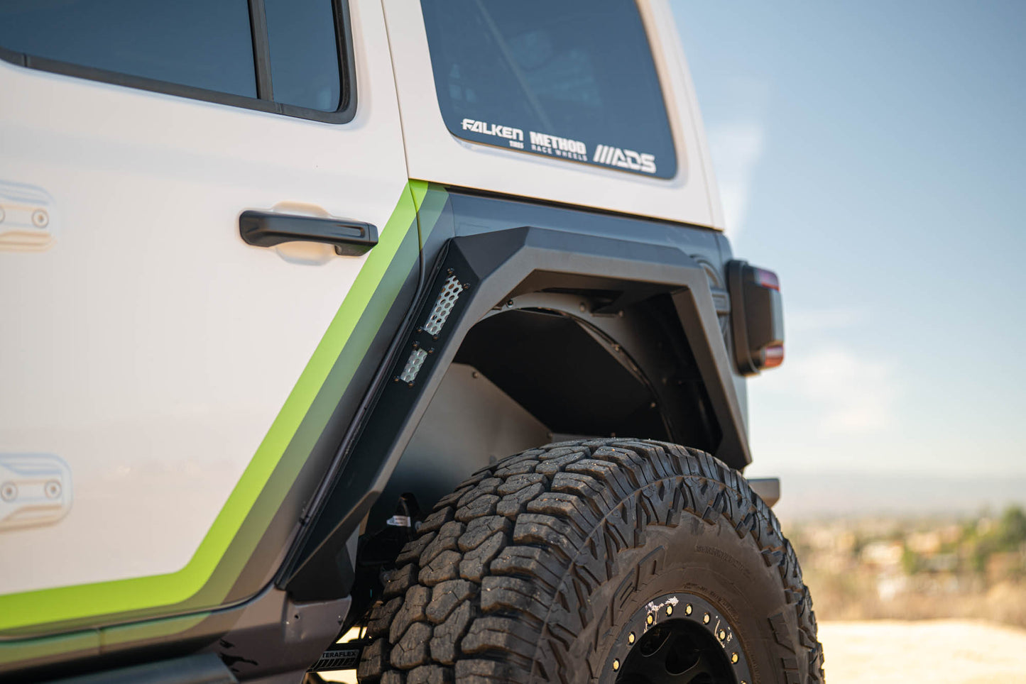 2018 2025 Jeep Wrangler JL Armor Fender Flares DV8 Offroad-13