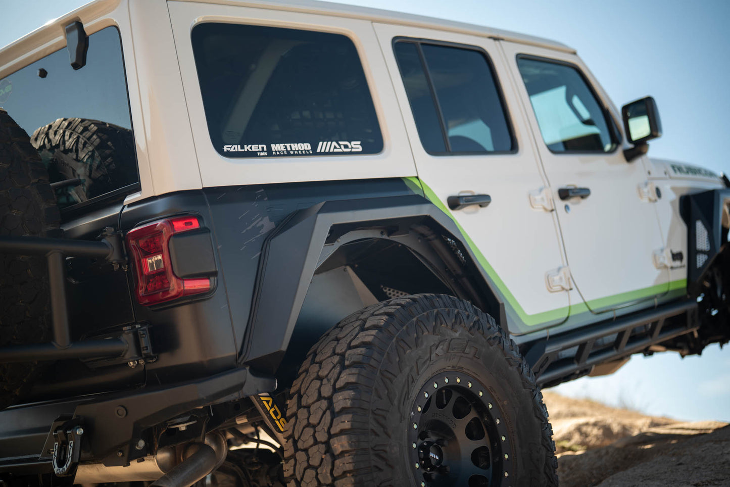 2018 2025 Jeep Wrangler JL Armor Fender Flares DV8 Offroad-10