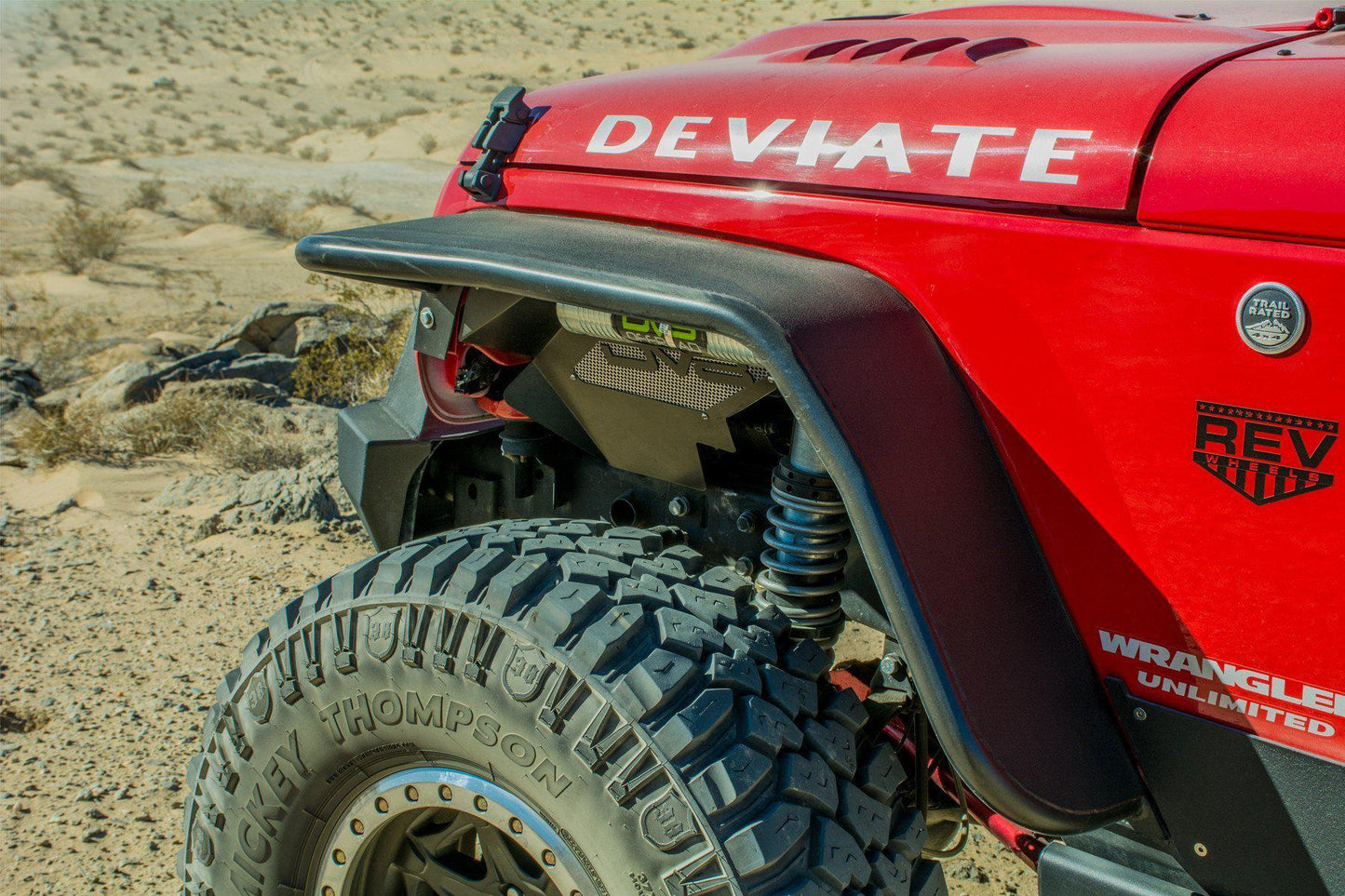 2007 2018 Jeep Wrangler JK JKU Wide Fender Flares Front and Rear DV8 Offroad-11
