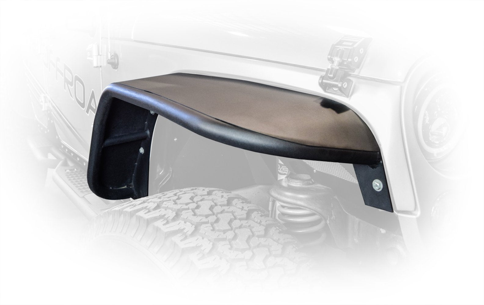 2007 2018 Jeep Wrangler JK JKU Wide Fender Flares Front and Rear DV8 Offroad-13