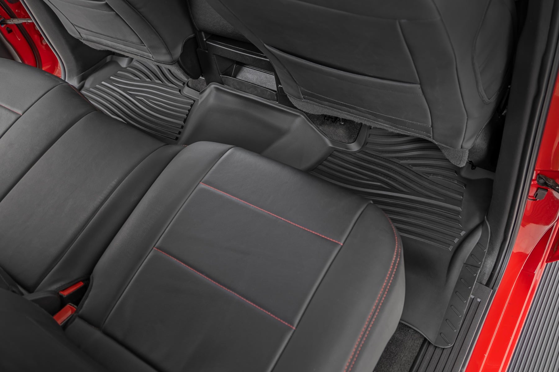 Flex-Fit Floor Mats FR & RR FR Bucket Crew Silverado/Sierra 1500/2500HD/3500HD 2WD/4WD Rough Country-3