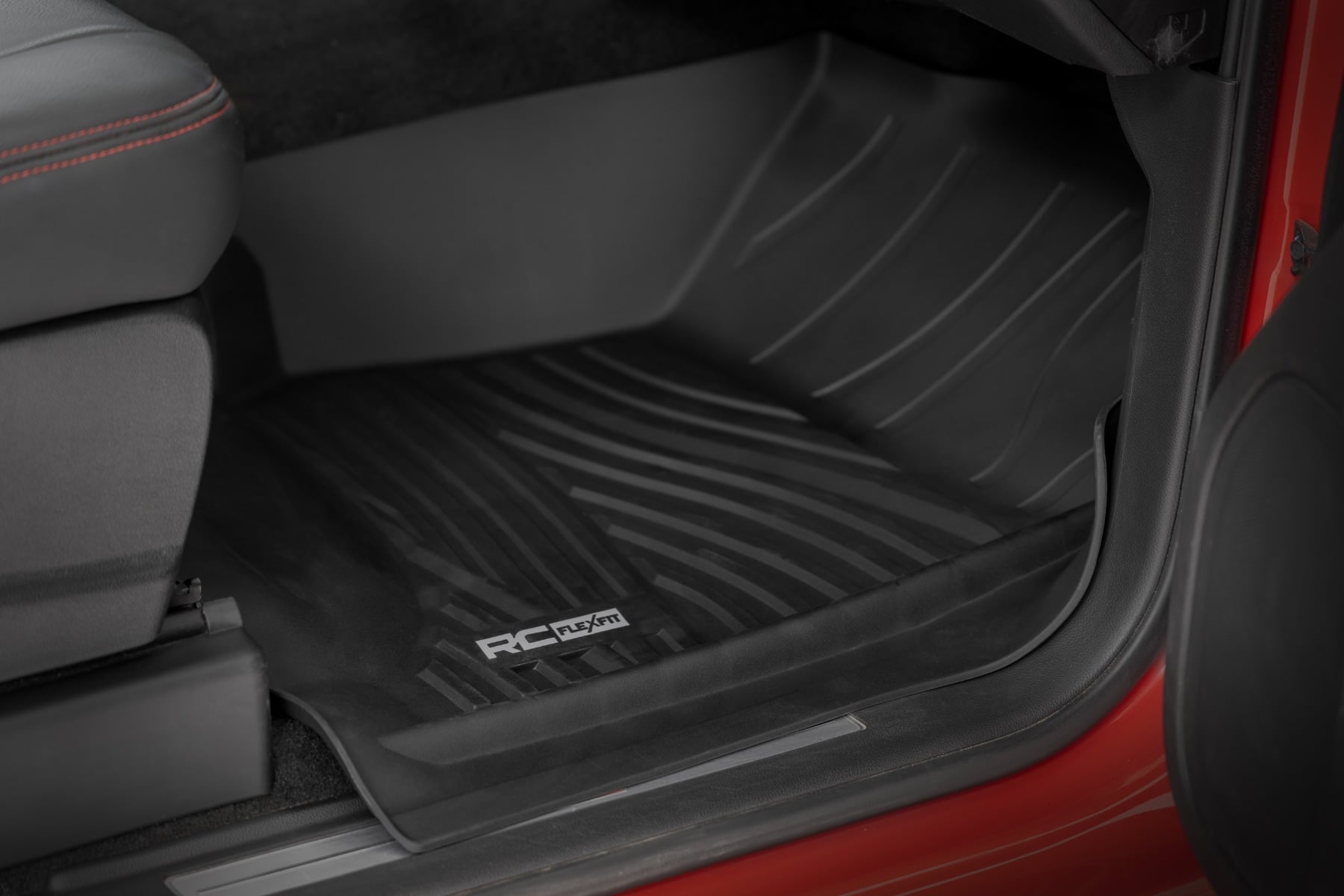Flex-Fit Floor Mats FR & RR FR Bucket Crew Silverado/Sierra 1500/2500HD/3500HD 2WD/4WD Rough Country-4