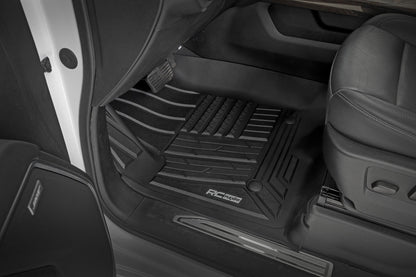 Flex-Fit Floor Mats Front Bucket Silverado/Sierra 1500/2500HD/3500HD (19-26) Rough Country-1