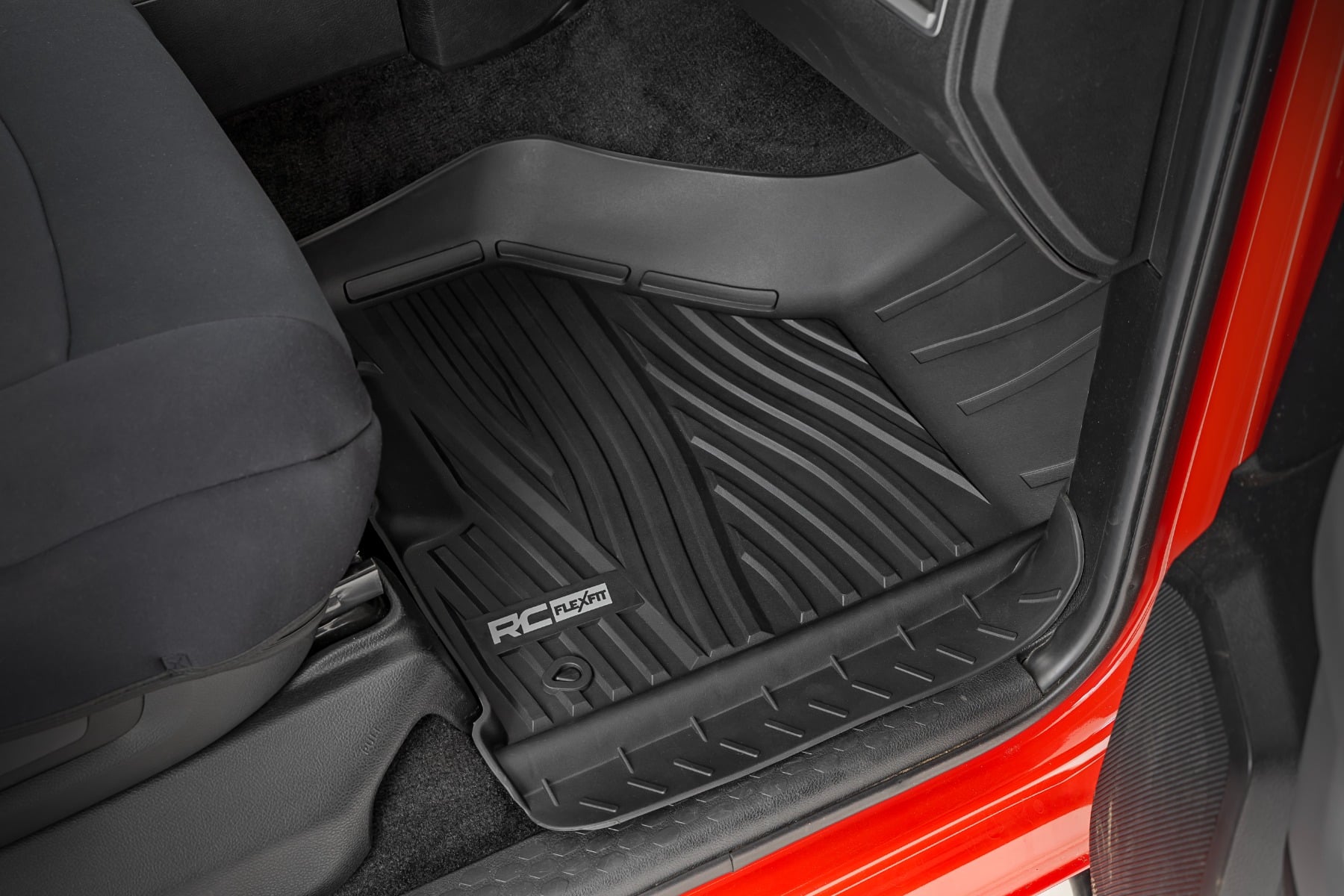 Flex-Fit Floor Mats FR Crew Cab Ram 1500 2WD/4WD (2012-2018 & Classic) Rough Country-2