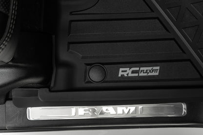 Flex-Fit Floor Mats Front Crew Ram 1500 (19-24)/1500 TRX (21-24) Rough Country-4
