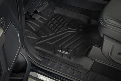 Flex-Fit Floor Mats Front and Rear Ford F-250/F-350 Super Duty (17-26) Rough Country-2