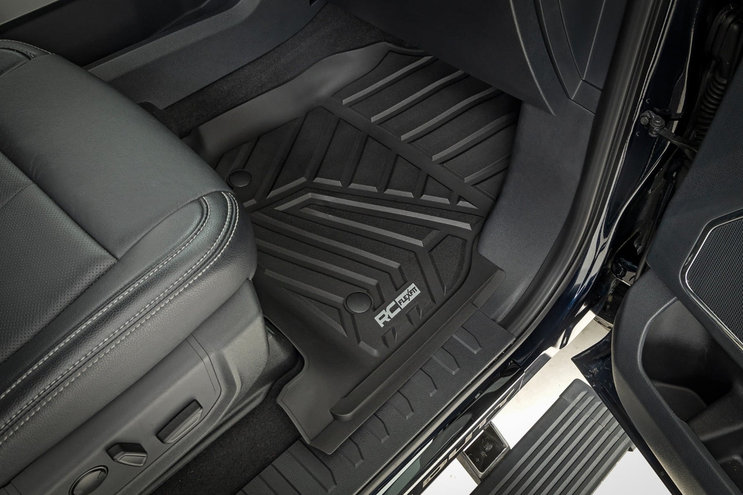 Flex-Fit Floor Mats Front and Rear Ford F-250/F-350 Super Duty (17-26) Rough Country-4