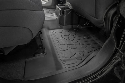 Flex Fit Floor Mats FR & RR 4 Door Jeep Wrangler Unlimited 4WD (18-26) Rough Country-3