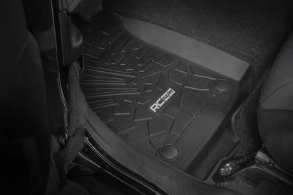 Flex Fit Floor Mats FR 2 Door Jeep Wrangler JL 4WD (2018-2026) Rough Country-1