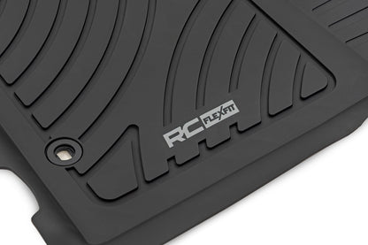 Flex-Fit Floor Mats Front and Rear Toyota Tacoma 2WD/4WD (2012-2015) Rough Country-1