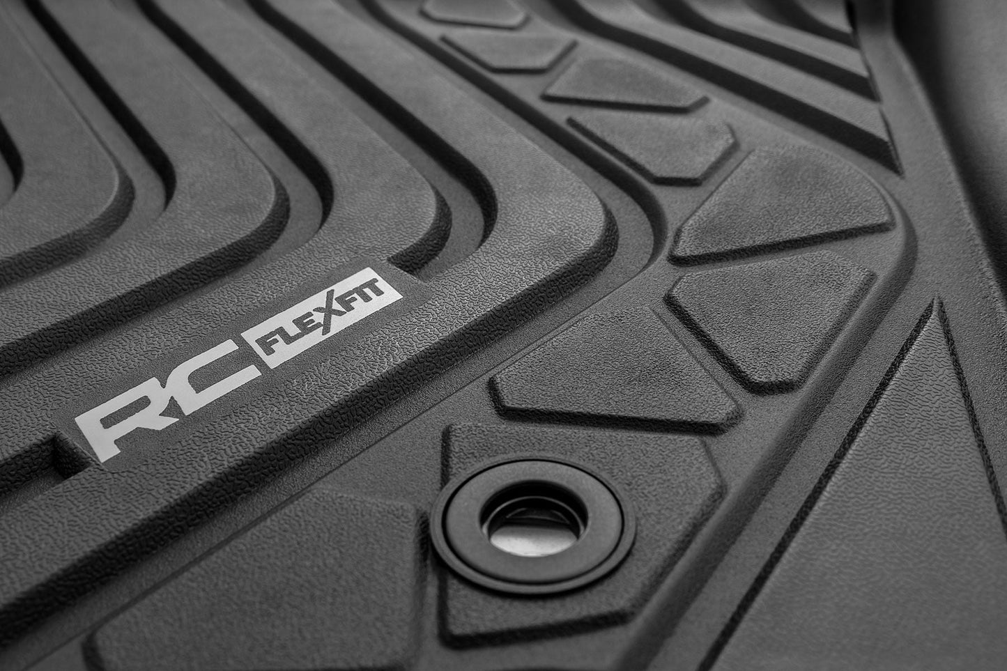 Flex-Fit Floor Mats Front and Rear Toyota Tacoma 2WD/4WD (2016-2023) Rough Country-1