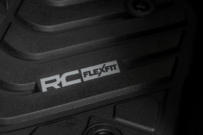 Flex-Fit Floor Mats Front and Rear Toyota Tacoma 2WD/4WD (2016-2023) Rough Country-3