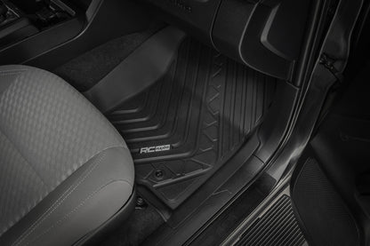 Flex-Fit Floor Mats Front and Rear Toyota Tacoma 2WD/4WD (2016-2023) Rough Country-4