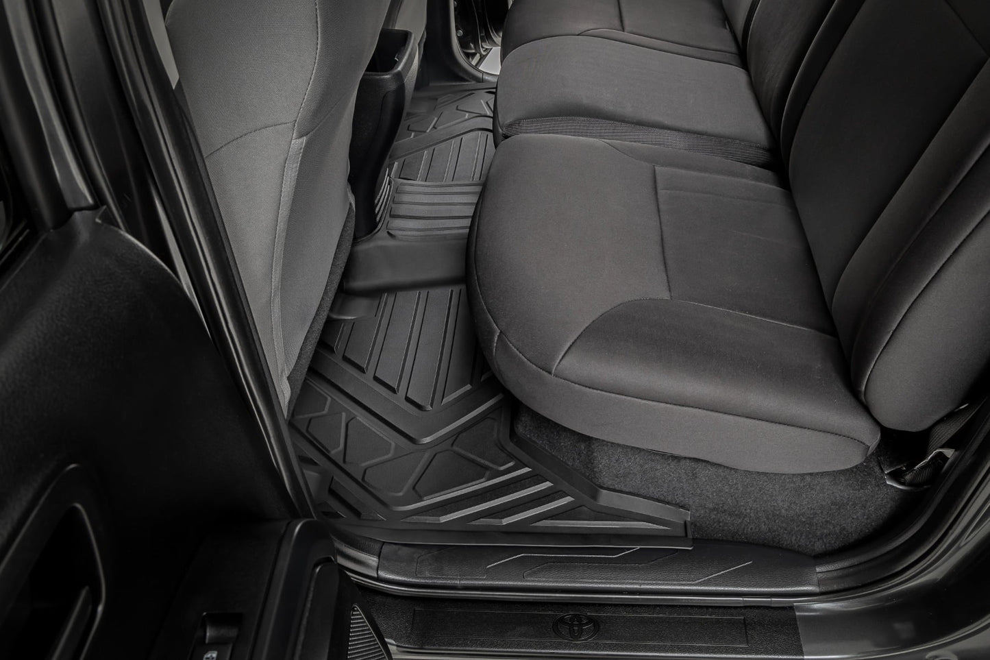 Flex-Fit Floor Mats Front and Rear Toyota Tacoma 2WD/4WD (2016-2023) Rough Country-5