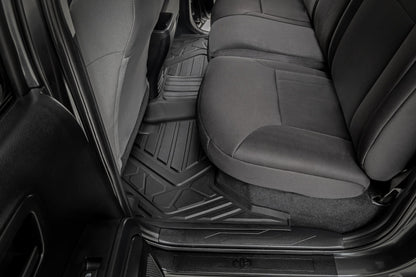 Flex-Fit Floor Mats Front and Rear Toyota Tacoma 2WD/4WD (2016-2023) Rough Country-5