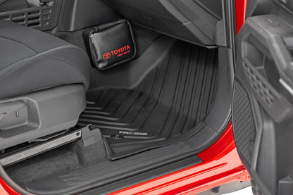 Flex Fit Floor Mats Front & Rear Crew Toyota Tacoma 2WD/4WD (2024-2026) Rough Country-2
