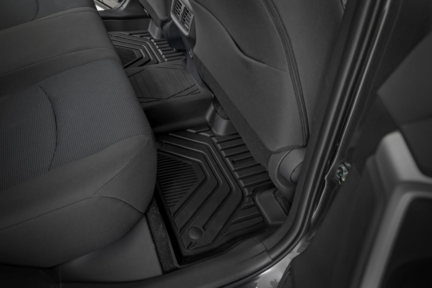 Flex-Fit Floor Mats Front & Rear Toyota RAV4 2WD/4WD (2019-2025) Rough Country-2