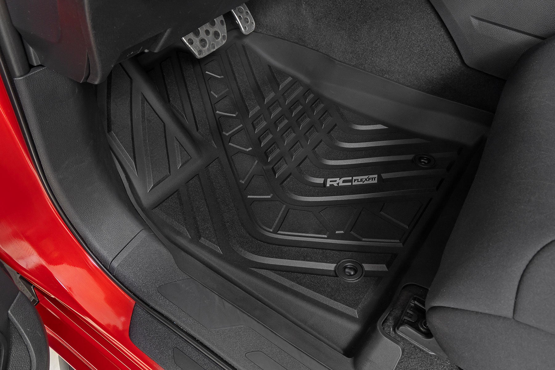 Flex-Fit Floor Mats FR CrewMax Toyota Tundra 2WD/4WD (2022-2026) Rough Country-1