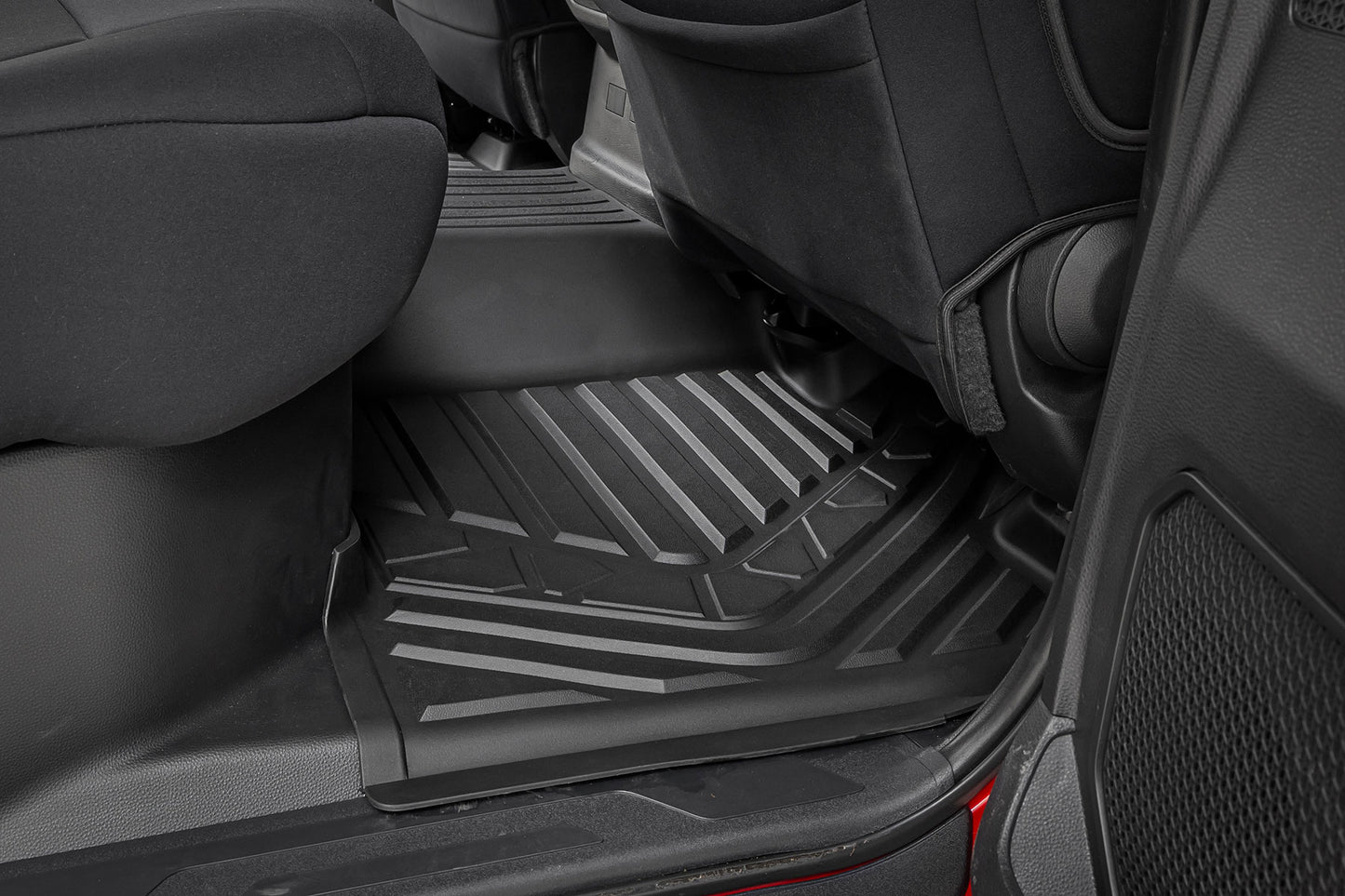 Flex-Fit Floor Mats FR & RR CrewMax Toyota Tundra 2WD/4WD (2022-2026) Rough Country-3