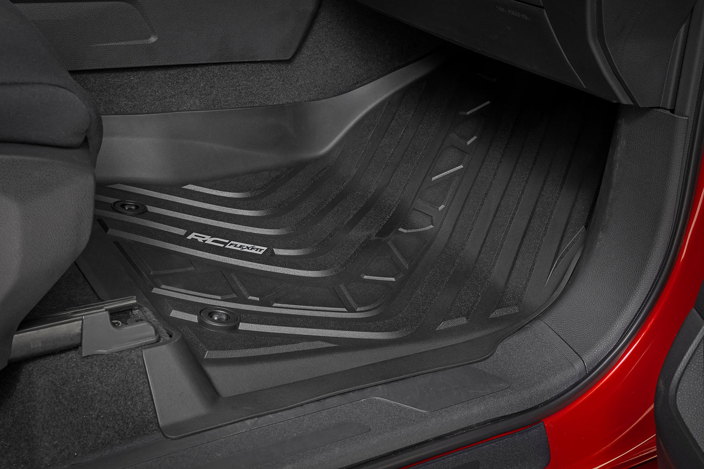 Flex-Fit Floor Mats FR & RR CrewMax Toyota Tundra 2WD/4WD (2022-2026) Rough Country-4