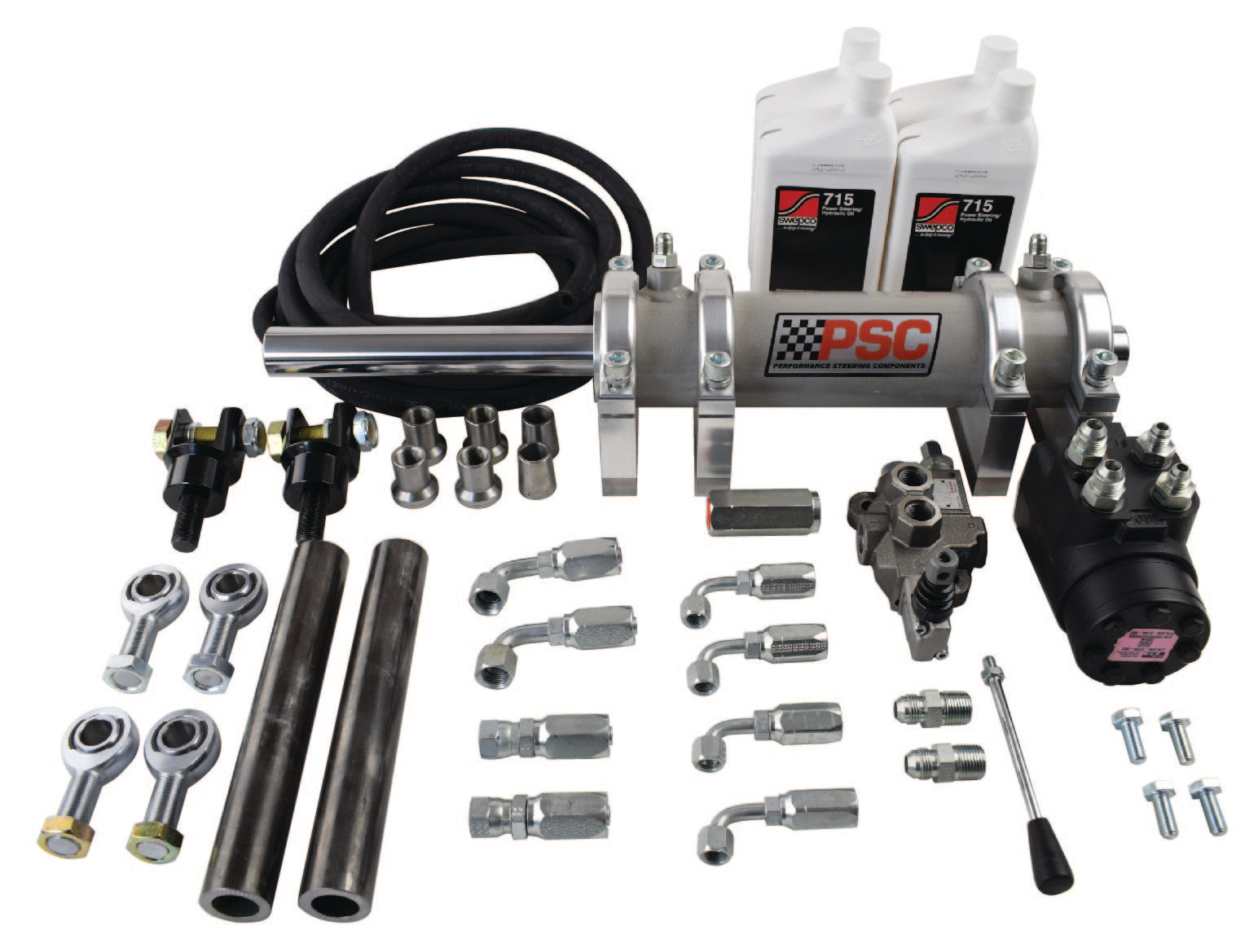 Full Hydraulic Kit, Rear Steer with 2.5 Ton Rockwell Axle Performance Components PSC Steering