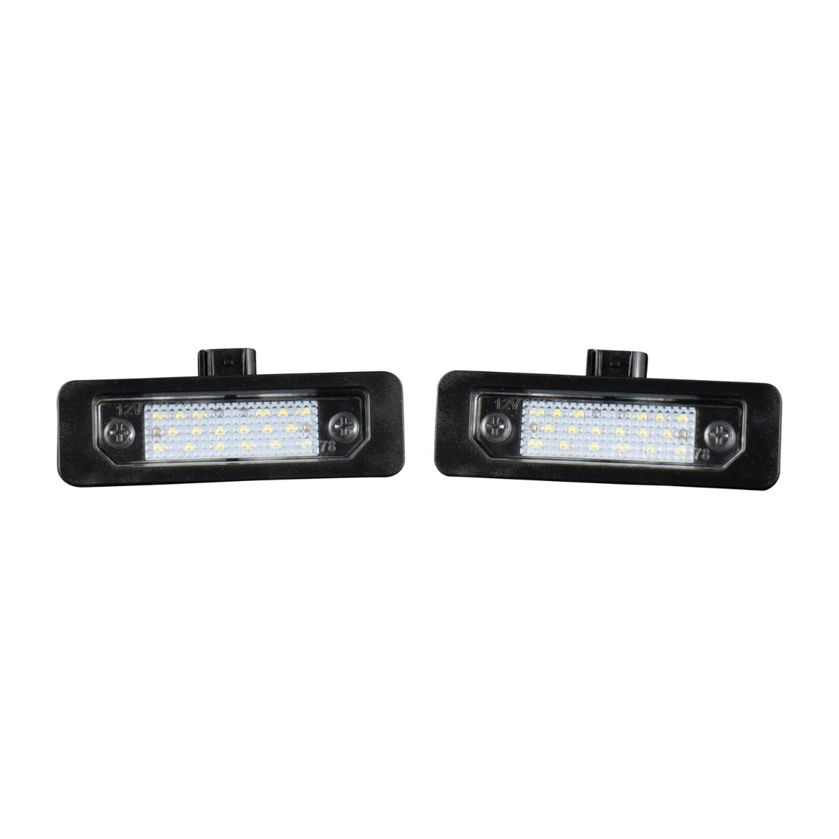 Form Lighting 2010-2014 Ford Mustang LED License Plate Lights Pair, Clear Form Lighting