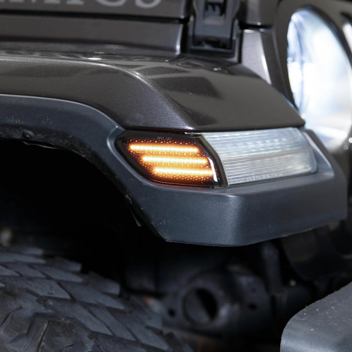 Form Lighting 2018-2024 Jeep JL Wrangler LED Sidemarkers Pair, Clear Form Lighting