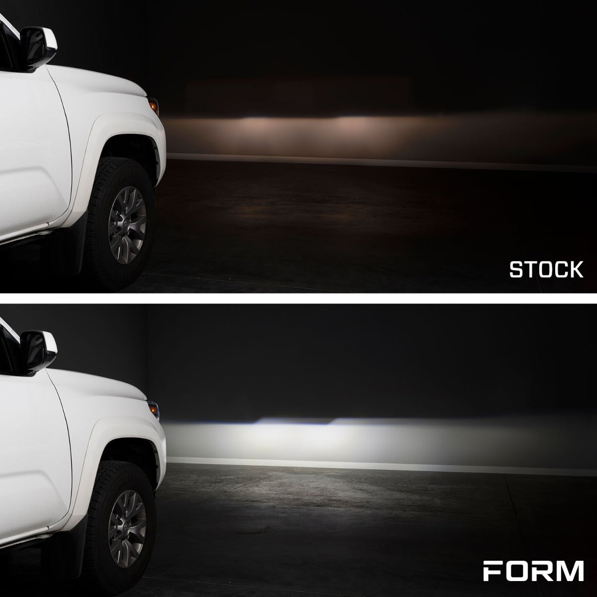 Form Lighting 2016-2023 Toyota Tacoma Sequential LED Projector Headlights with Amber DRL Pair Form Lighting