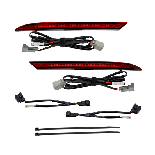 Form Lighting 2018-Present Ford Mustang LED Rear Reflector Red Pair Form Lighting