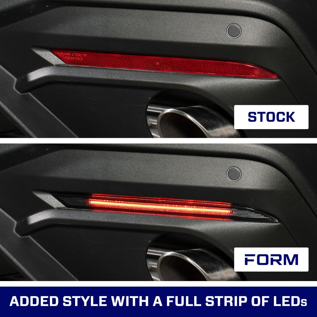 Form Lighting 2018-Present Ford Mustang LED Rear Reflector Red Pair Form Lighting