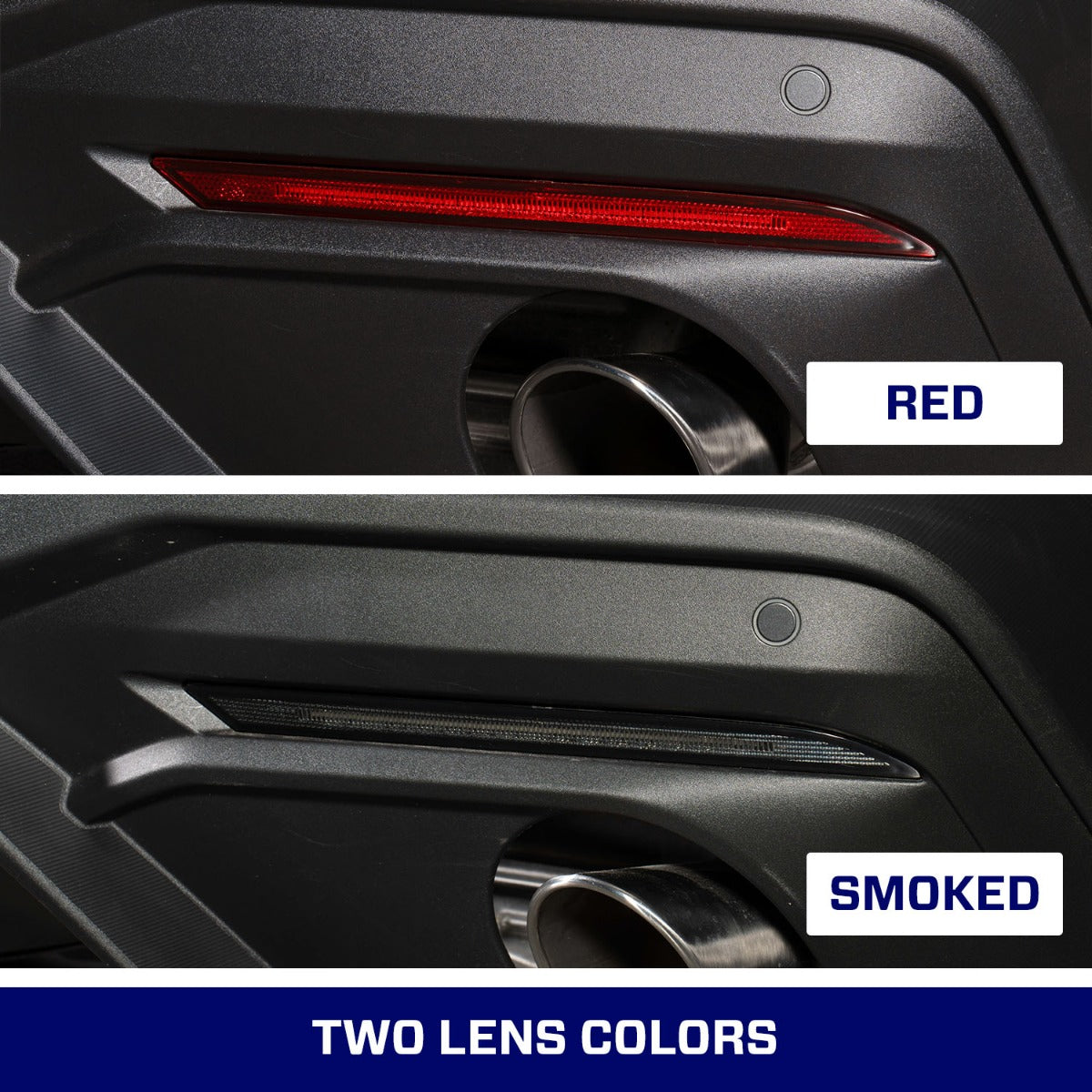Form Lighting 2018-Present Ford Mustang LED Rear Reflector Red Pair Form Lighting