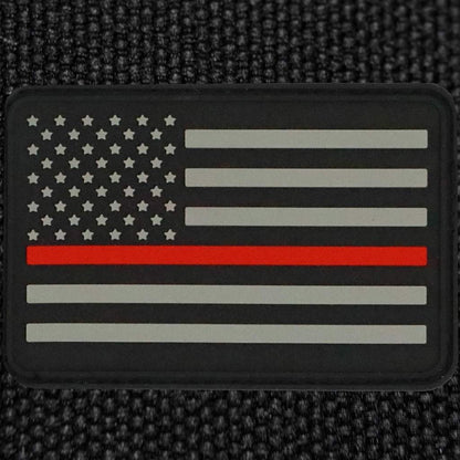 American Flag Patches PVC Rubber, 2.0 Inch x 3.0 Inch w/ Velcro/Hook Backing Stars Bartact-5