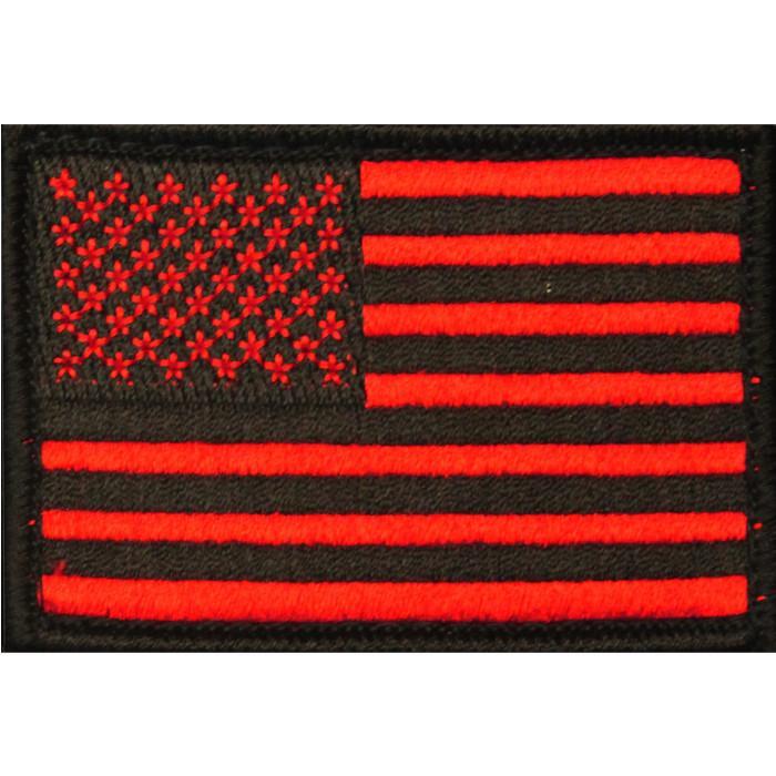 American Flag Patch Embroidered USA 2.0 x 3.0 Inch Patch w/ Velcro/Hook Backing Stars On Left Bartact-4