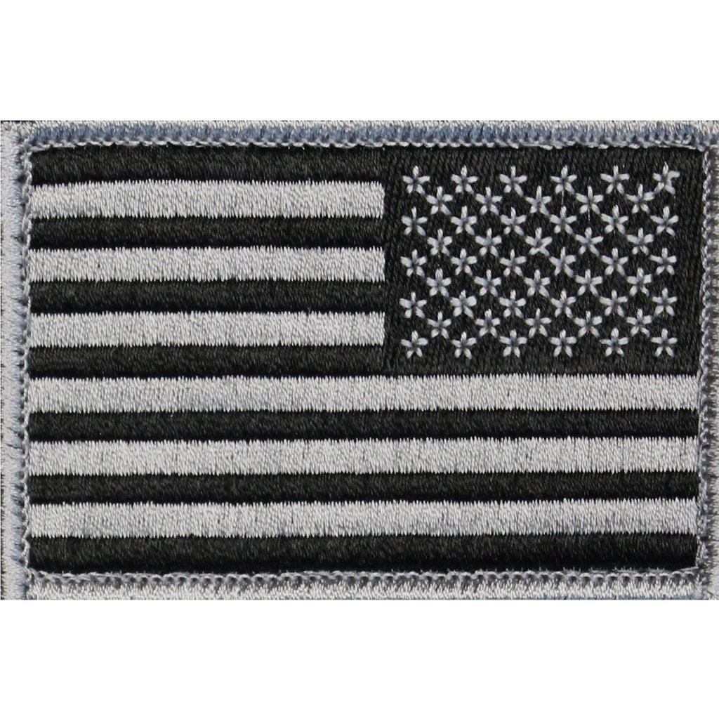 American Flag Patch Embroidered USA 2.0 x 3.0 Inch Patch w/ Velcro/Hook Backing Stars On Left Bartact-10