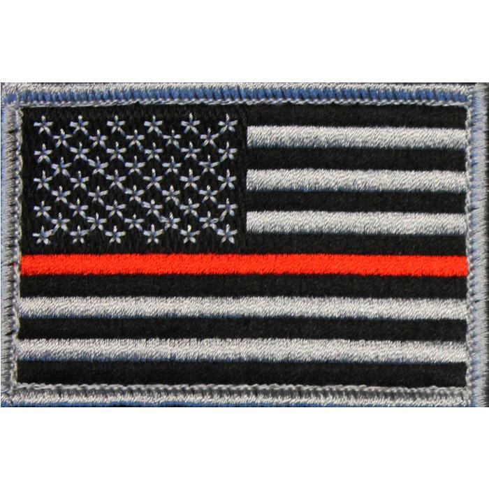 American Flag Patch Embroidered USA 2.0 x 3.0 Inch Patch w/ Velcro/Hook Backing Stars On Left Bartact-6