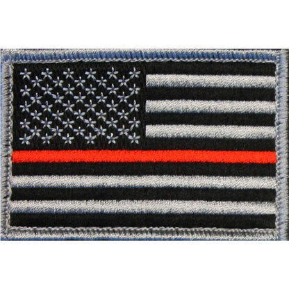 American Flag Patch Embroidered USA 2.0 x 3.0 Inch Patch w/ Velcro/Hook Backing Stars On Left Bartact-6