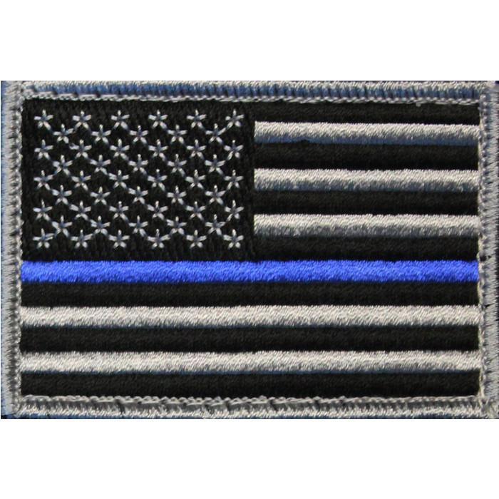 American Flag Patch Embroidered USA 2.0 x 3.0 Inch Patch w/ Velcro/Hook Backing Stars On Left Bartact-8