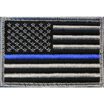 American Flag Patch Embroidered USA 2.0 x 3.0 Inch Patch w/ Velcro/Hook Backing Stars On Left Bartact-8