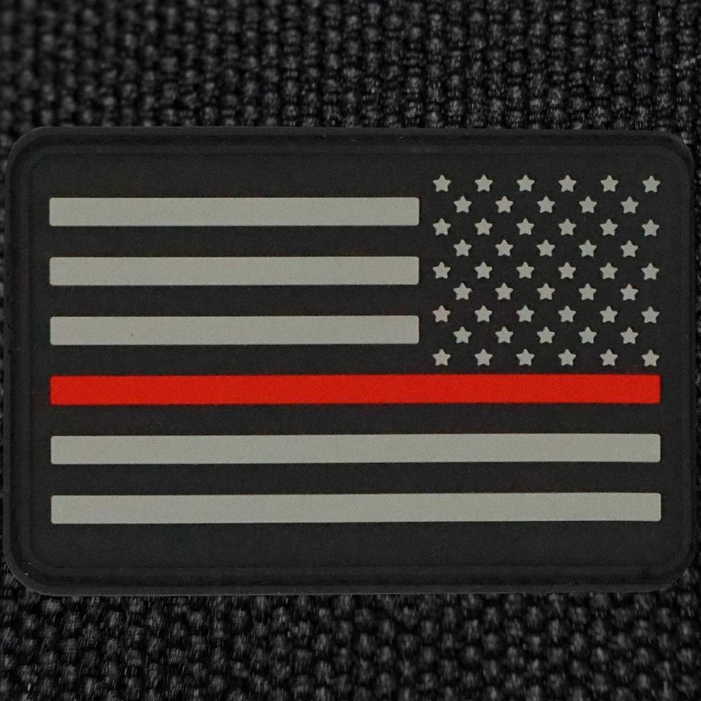 American Flag Patches PVC Rubber, 2.0 Inch x 3.0 Inch w/ Velcro/Hook Backing Stars Bartact-3