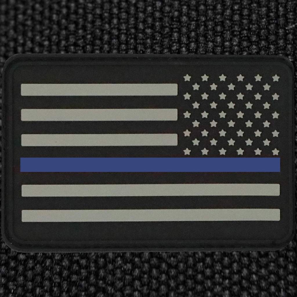 American Flag Patches PVC Rubber, 2.0 Inch x 3.0 Inch w/ Velcro/Hook Backing Stars Bartact-7