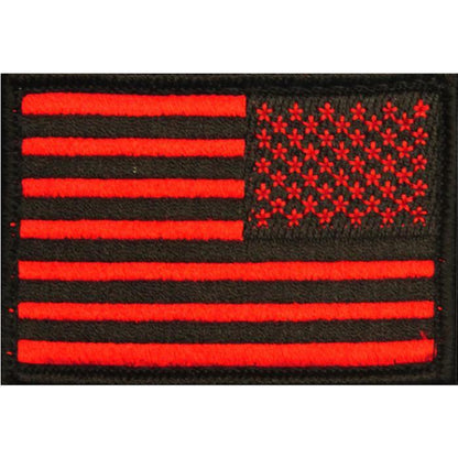 American Flag Patch Embroidered USA 2.0 x 3.0 Inch Patch w/ Velcro/Hook Backing Stars On Left Bartact-3