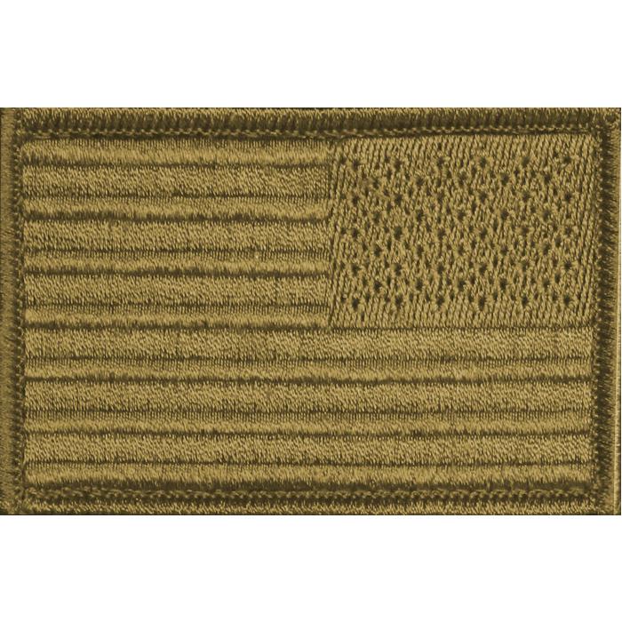 American Flag Patch Embroidered USA 2.0 x 3.0 Inch Patch w/ Velcro/Hook Backing Stars On Left Bartact-1