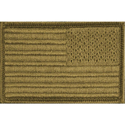 American Flag Patch Embroidered USA 2.0 x 3.0 Inch Patch w/ Velcro/Hook Backing Stars On Left Bartact-1