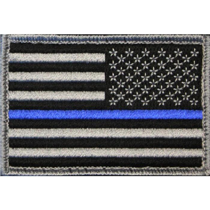 American Flag Patch Embroidered USA 2.0 x 3.0 Inch Patch w/ Velcro/Hook Backing Stars On Left Bartact-7