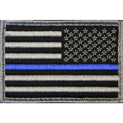 American Flag Patch Embroidered USA 2.0 x 3.0 Inch Patch w/ Velcro/Hook Backing Stars On Left Bartact-7