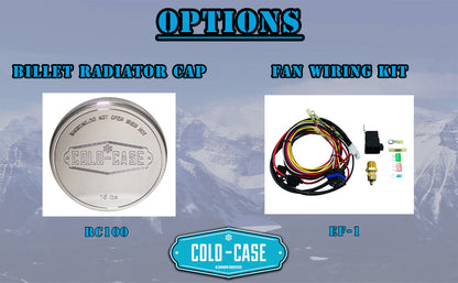 Mustang Aluminum Radiator and 16 Inch Fan Kit 64-66 Mustang 5.0 Manual Cold Case Radiators-1