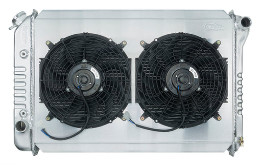 Cold Case Radiators 1971-1973 Ford Mustang V8 Aluminum Radiator 26 Inch Dual 12 Inch Fans Cold Case Radiators