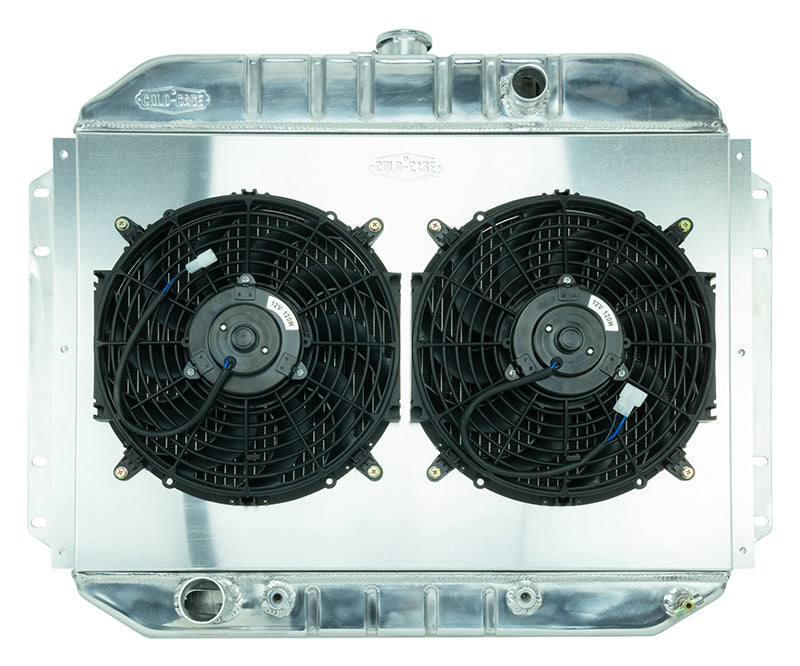 Cold Case Radiators 61-64 Ford F-100 Aluminum Performance Radiator and Dual 12 Inch Fan Kit Cold Case Radiators