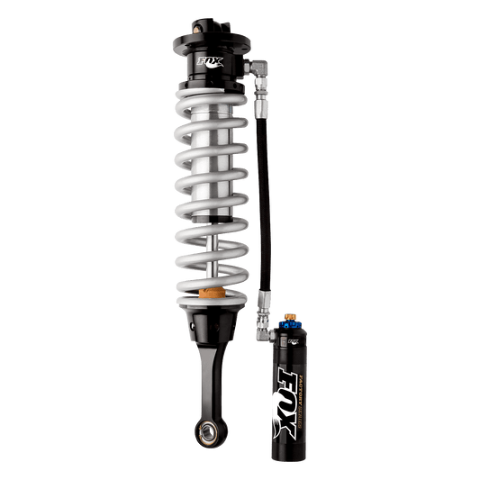 10-13 Ford Raptor Front Coilover Internal Bypass 3.0 Series Remote Reservoir 7.6 Inch 0-2 Inch Lift Dual Speed Compression Adjuster Offroad Shocks Fox Factory